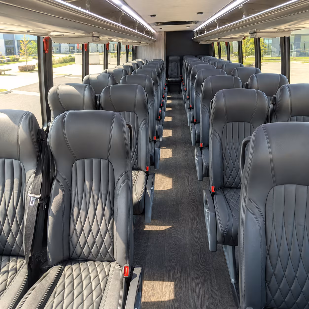 scranton 25 passenger minibus inside