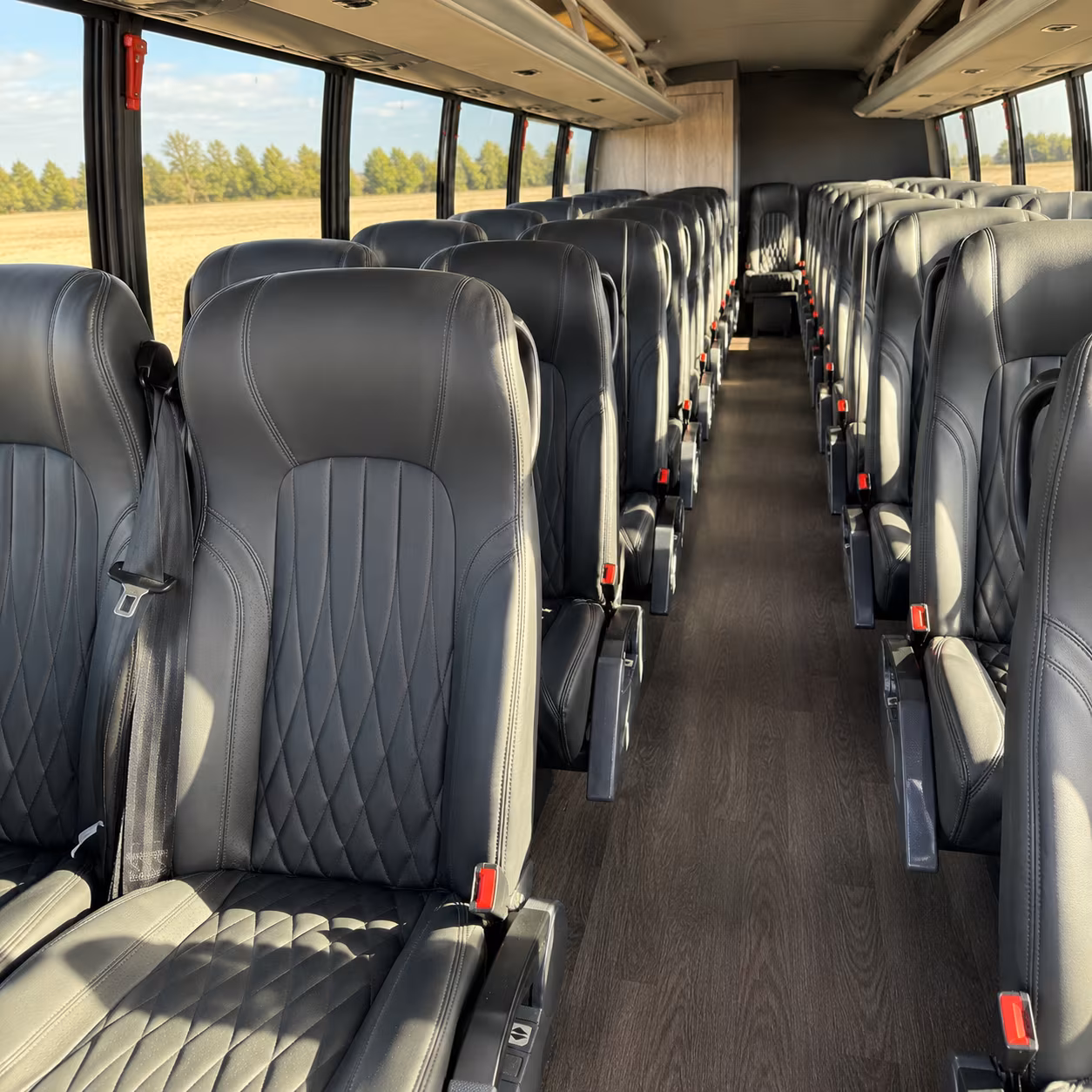 scranton 25 passenger minibus interior