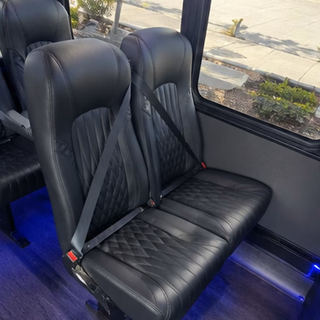 scranton 30 passenger minibus inside