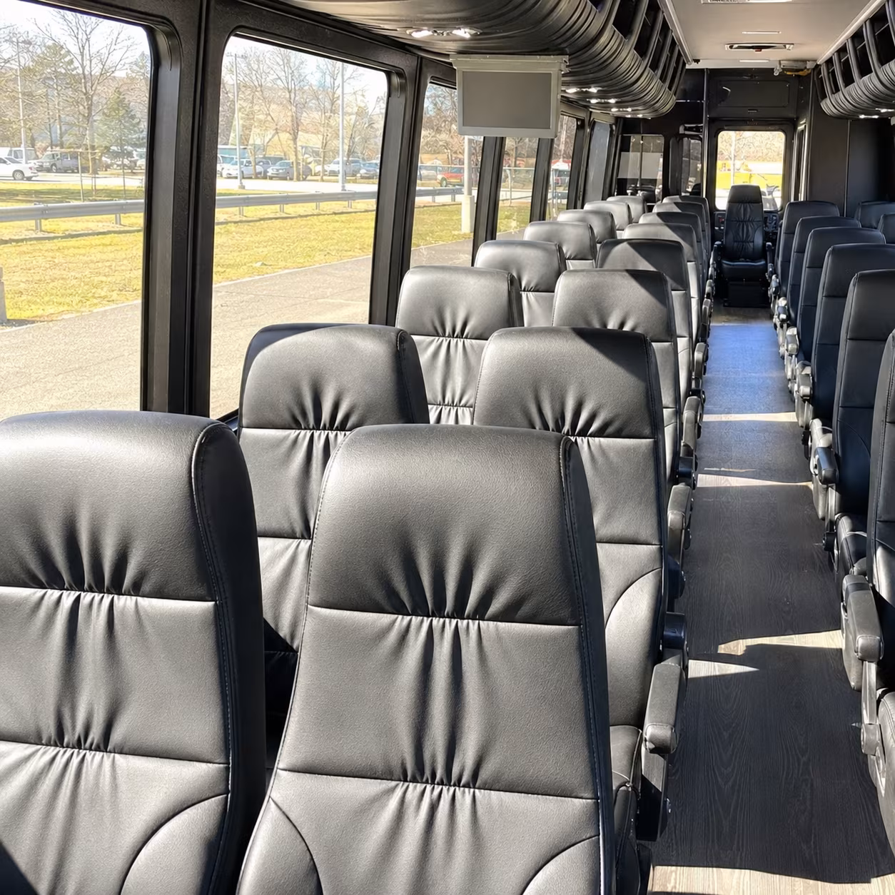 scranton 35 passenger minibus inside