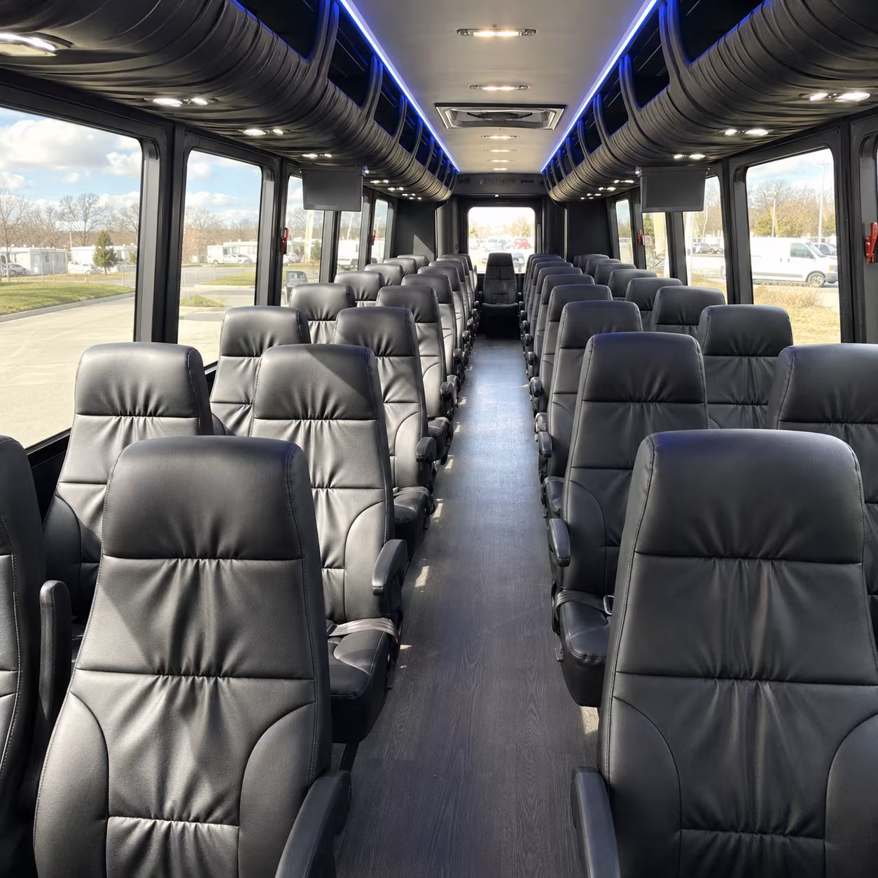 scranton 35 passenger minibus interior