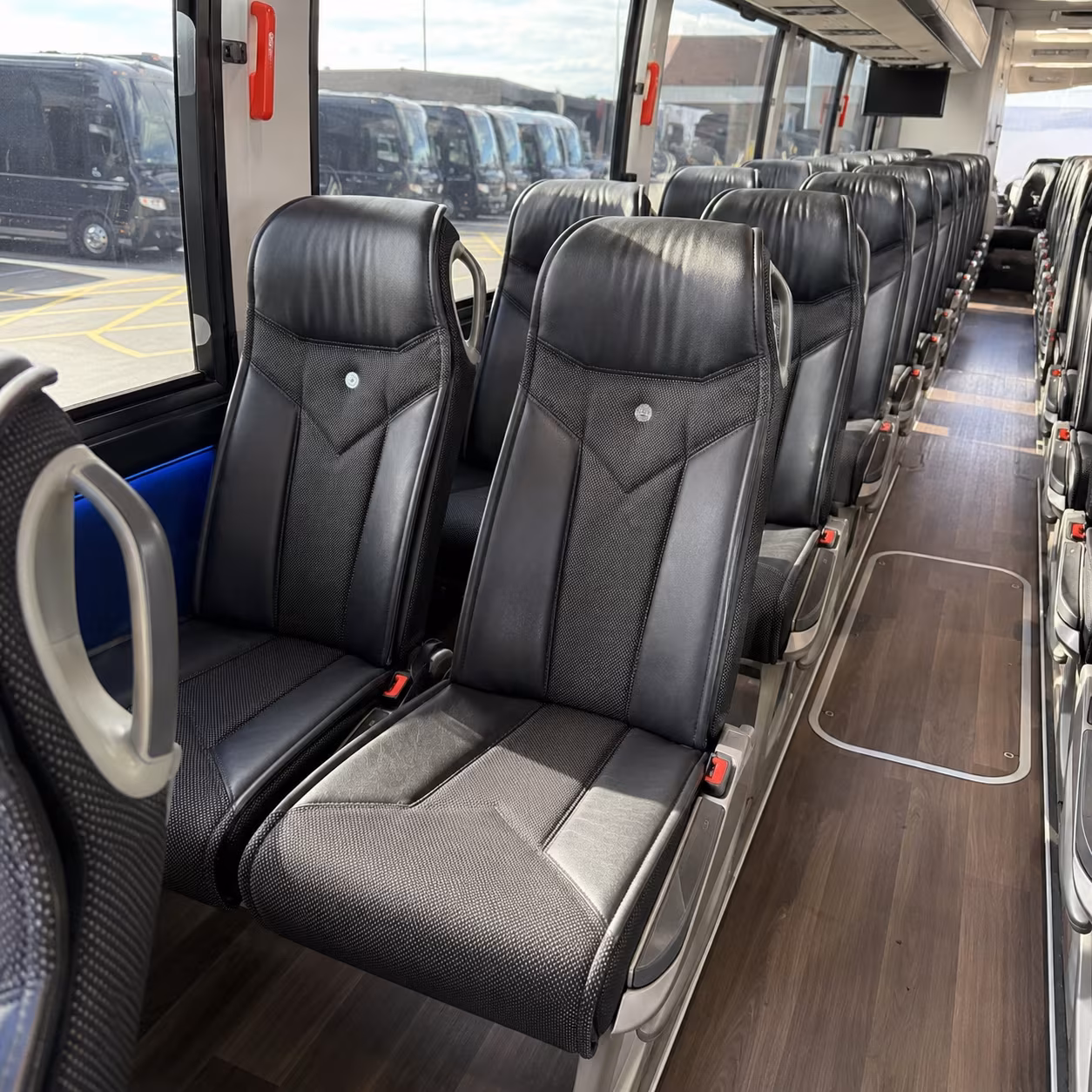 scranton 40 passenger charter bus interior