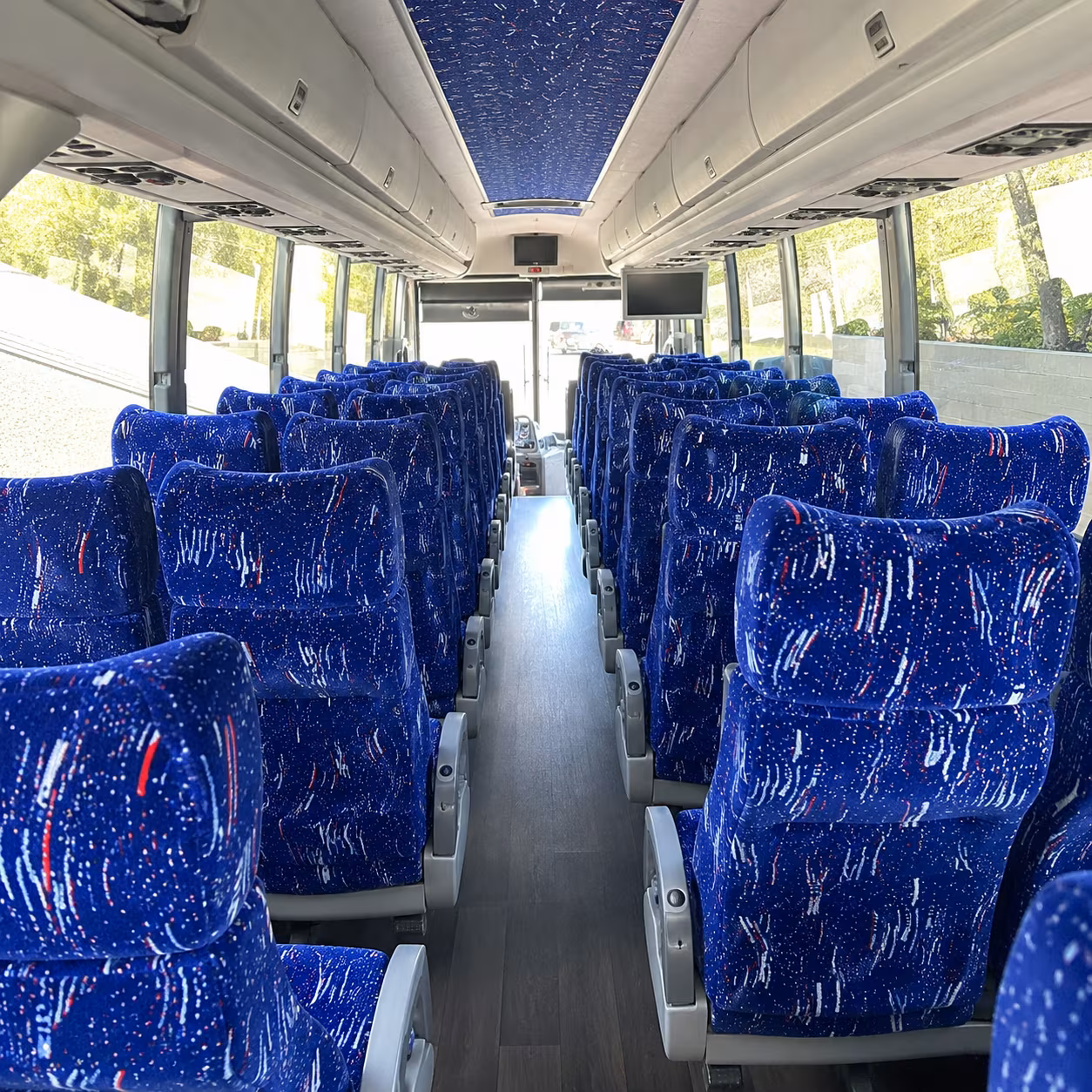 scranton 50 passenger charter bus interior