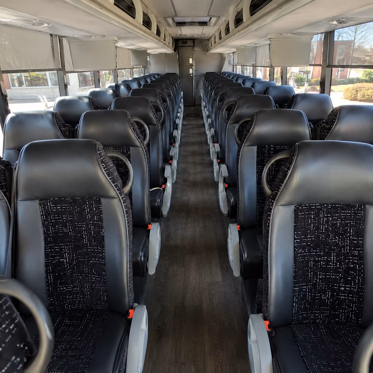 scranton 54 passenger charter bus inside
