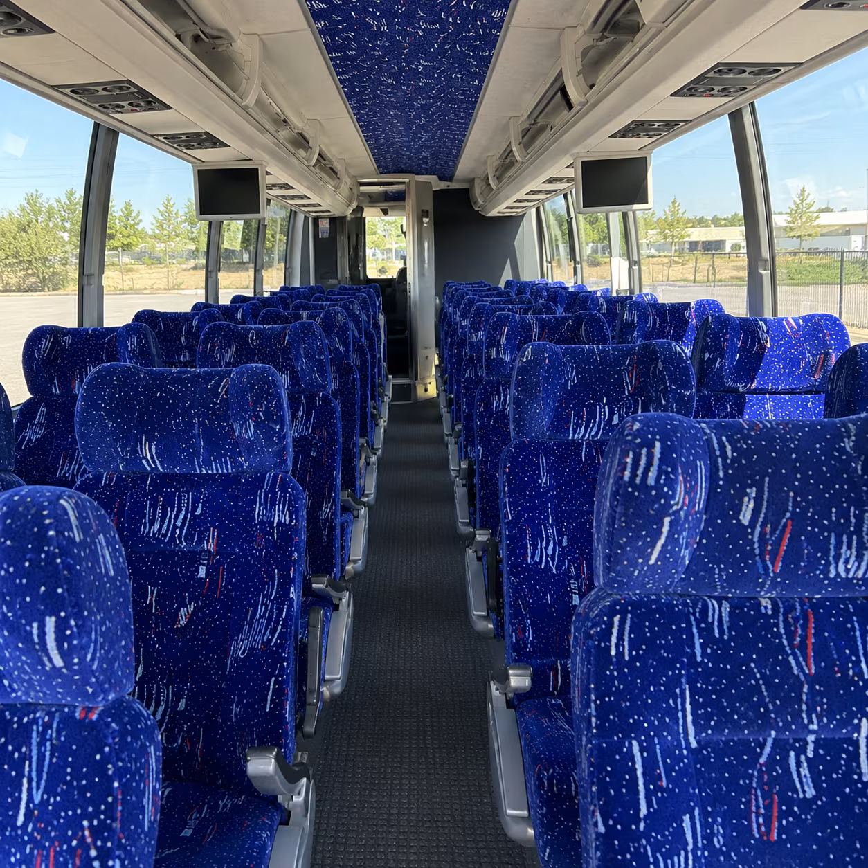 scranton 54 passenger charter bus interior