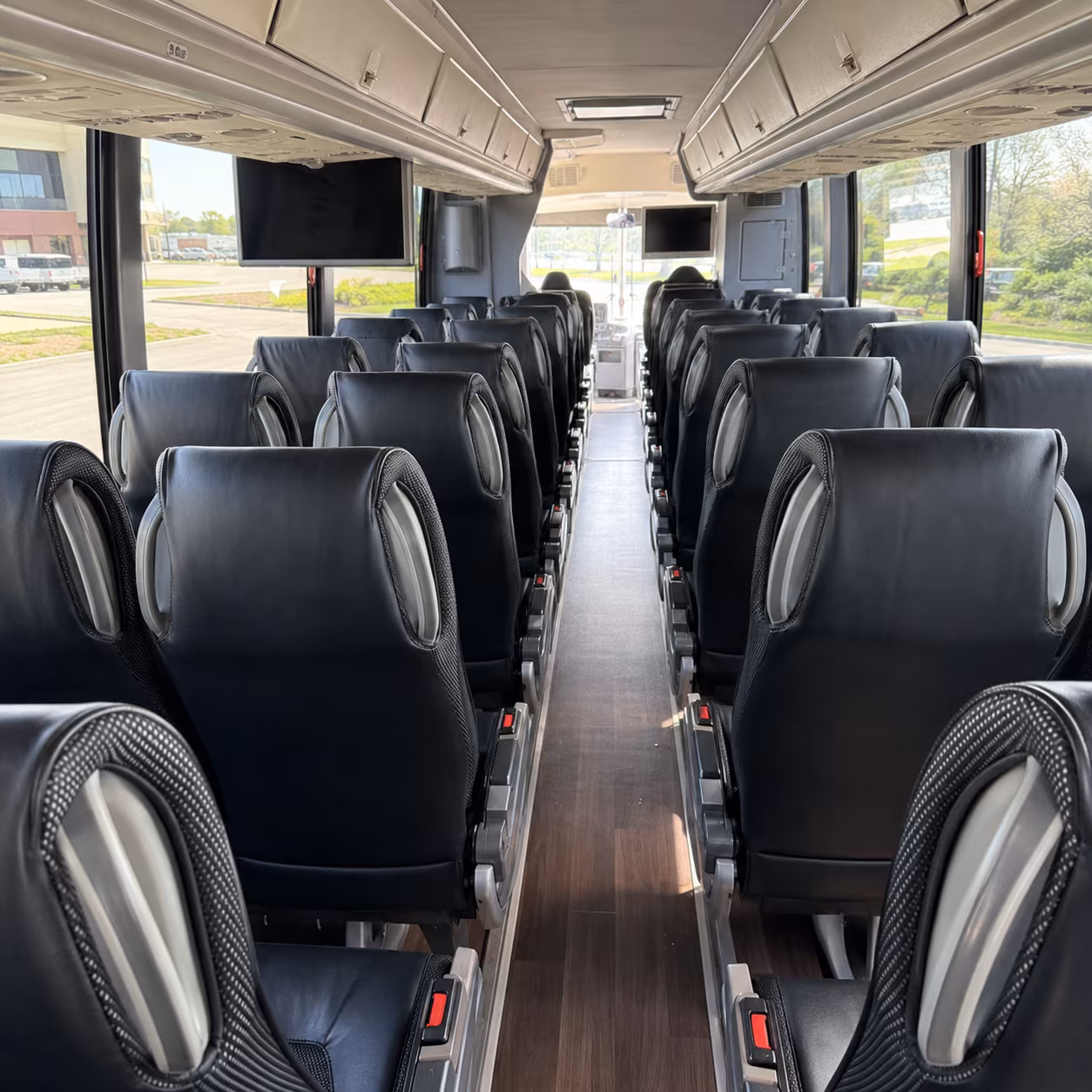 scranton 56 passenger charter bus inside